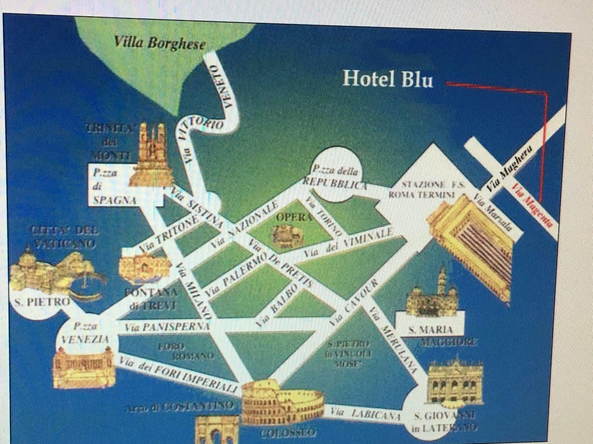 Hotel Soggiorno Blu روما المظهر الخارجي الصورة